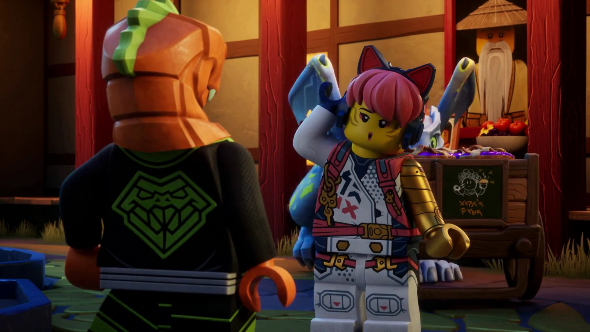 кадри з серіалу LEGO Ніндзяґо: Зліт драконів / Лего Ніндзяго: Повстання драконів 3 сезон